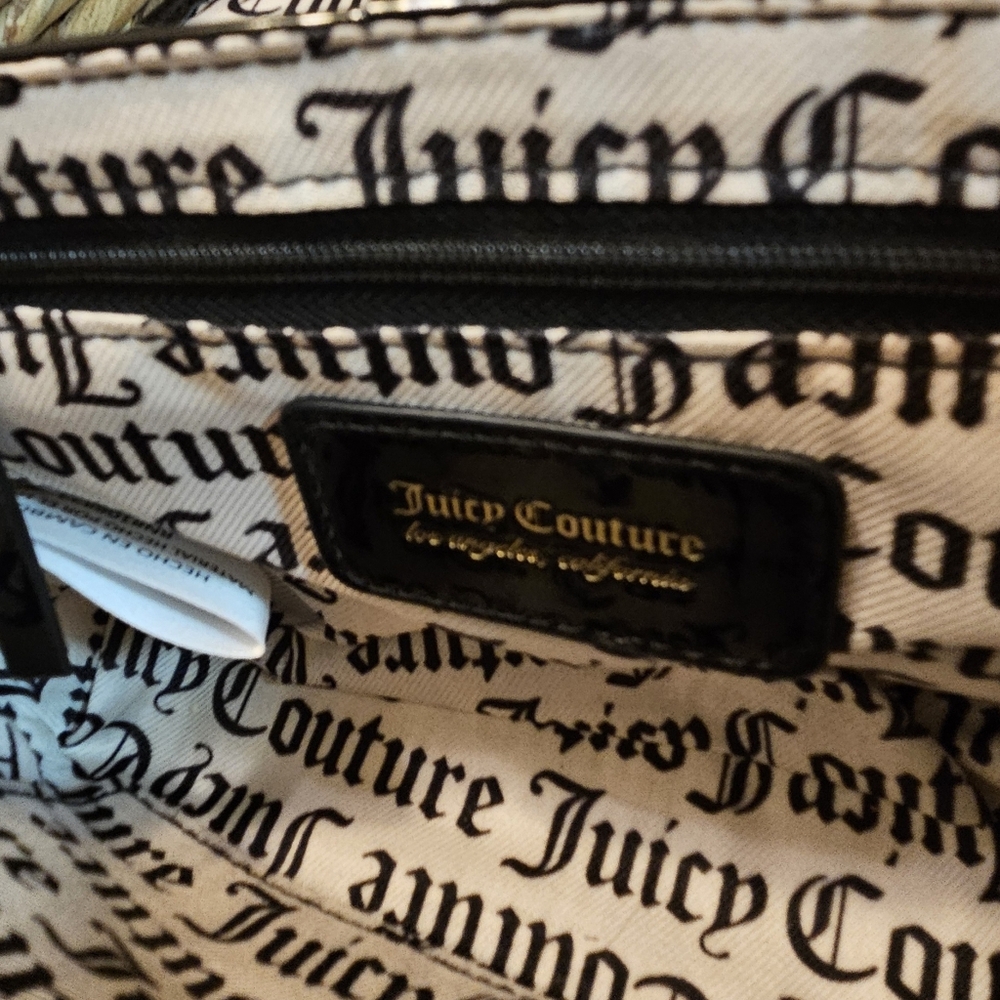 Juicy Couture Black Crossbody Bag with Gold Chain - Picture 13 of 16